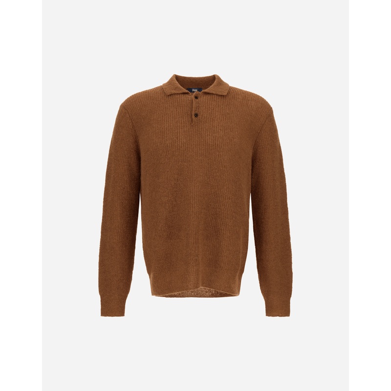 T-shirts & Polo Shirts POLO SHIRT IN COB STITCH ALPACA WOOL