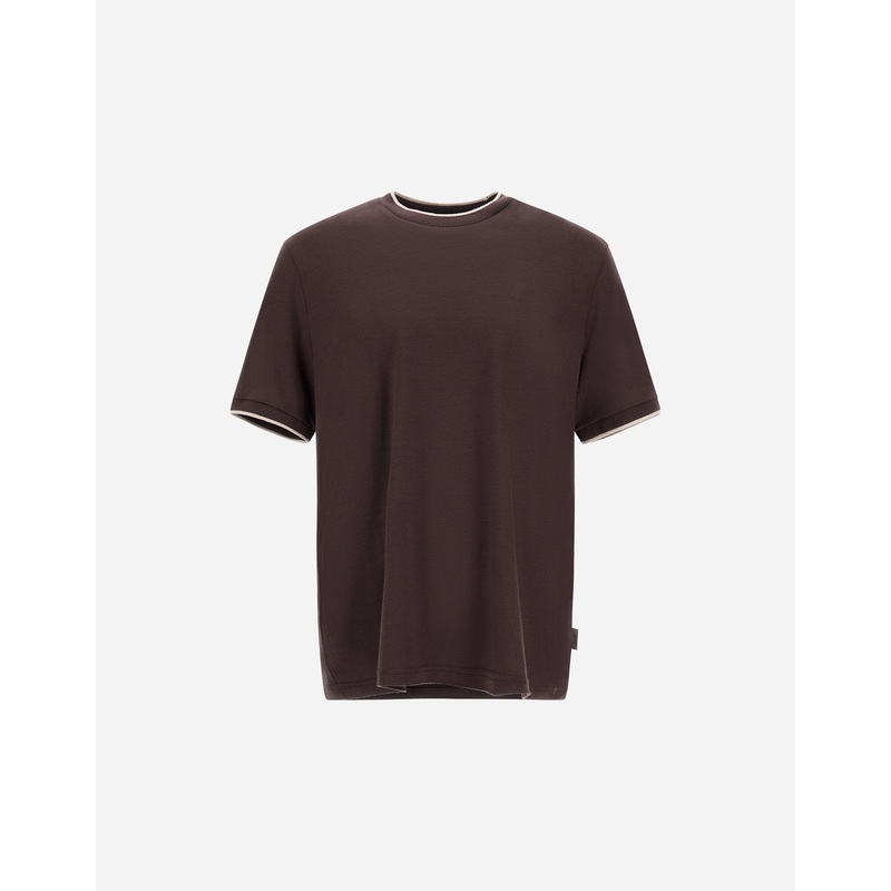 T-shirts & Polo Shirts T-SHIRT IN SOFT WOOL JERSEY