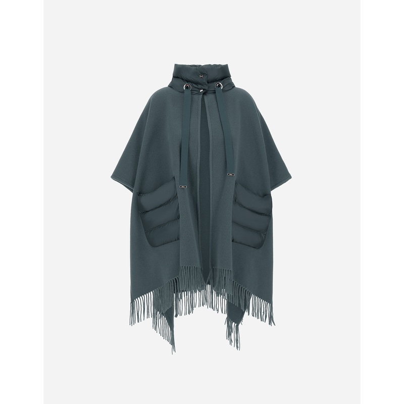 A-Shape RESORT PONCHO IN WARMY & NYLON ULTRALIGHT