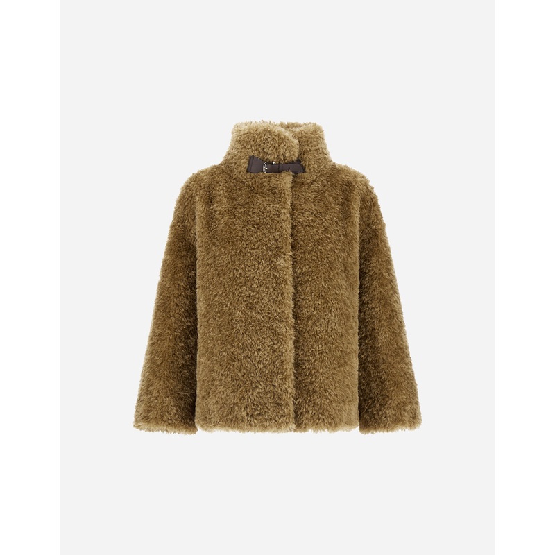 Capes CAPE IN CURLY ALTERNATIVE FUR