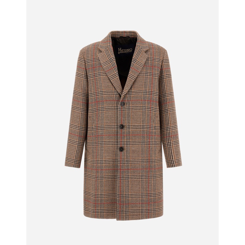 Coats & Trench Coats COAT IN GLEN CHECK R-WOOL