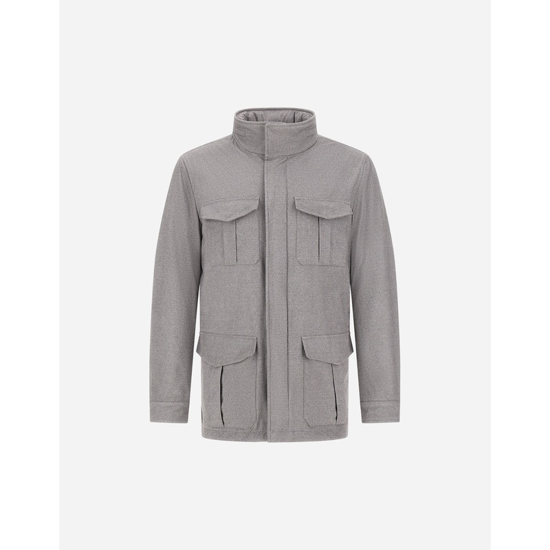 Field Jacket RESORT FIELD JACKET IN MELANGE SUEDE EFFECT