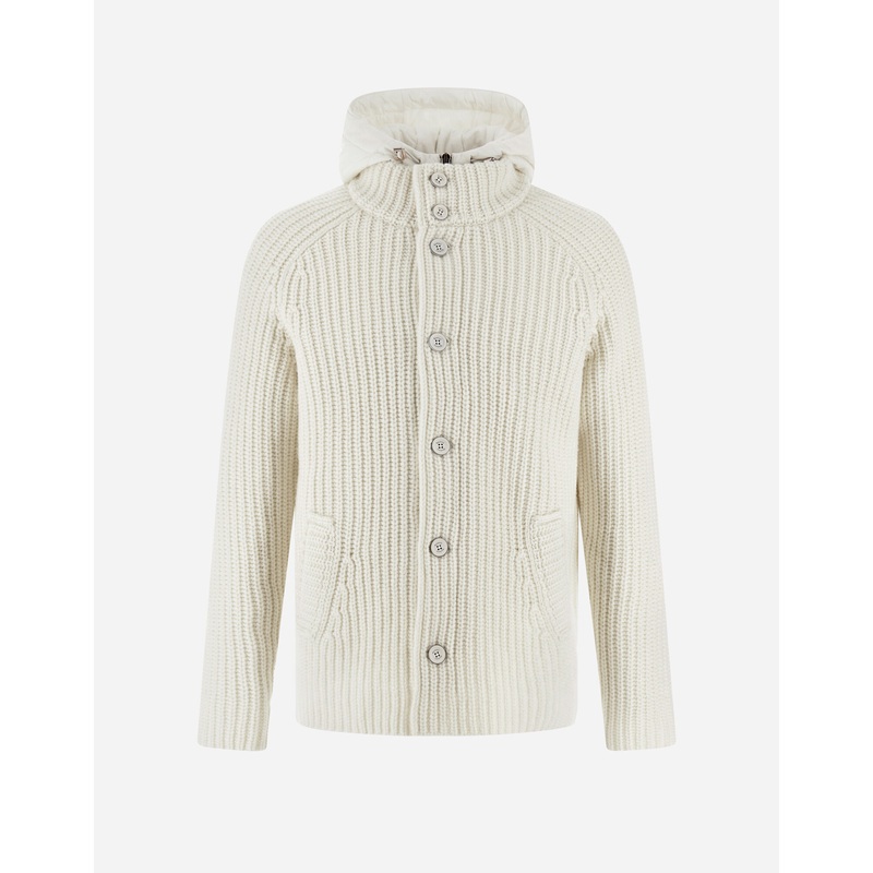 Parka & Jackets CARDIGAN IN COB STITCH WOOL