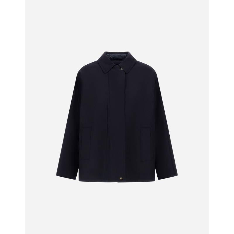 Parka & Jackets JACKET IN FLUID WOOL AND NYLON ULTRALIGHT