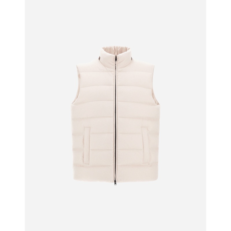 Vests VEST IN CASHMERE, SILK AND MONOGRAM