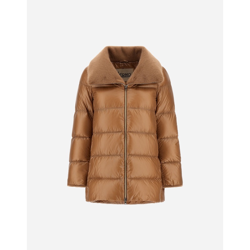 A-Shape A-SHAPE JACKET IN NYLON ULTRALIGHT AND LADY ALTERNATIVE FUR