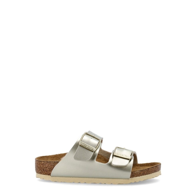 Birkenstock Kids Arizona Metallic Double Buckled Sandals