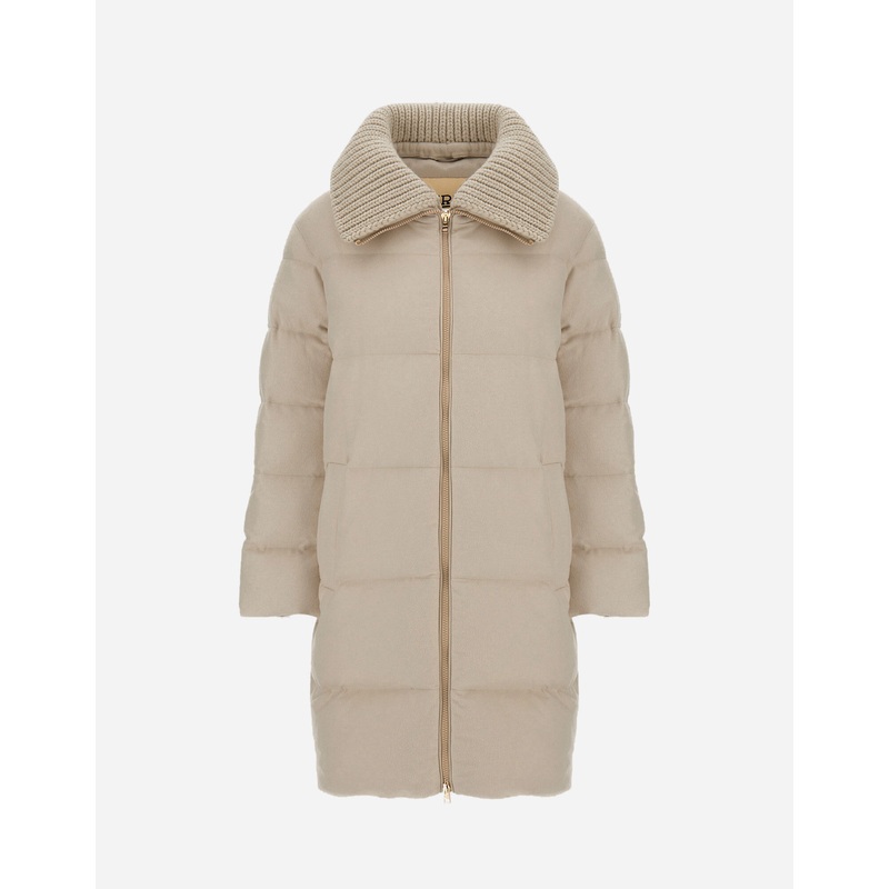 Capes LONG JACKET IN CASHMERE AND SILK