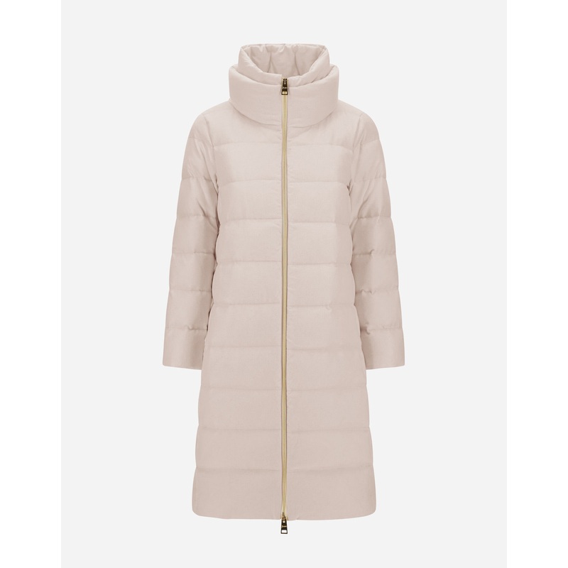 Capes LONG JACKET IN CASHMERE, SILK AND SATIN