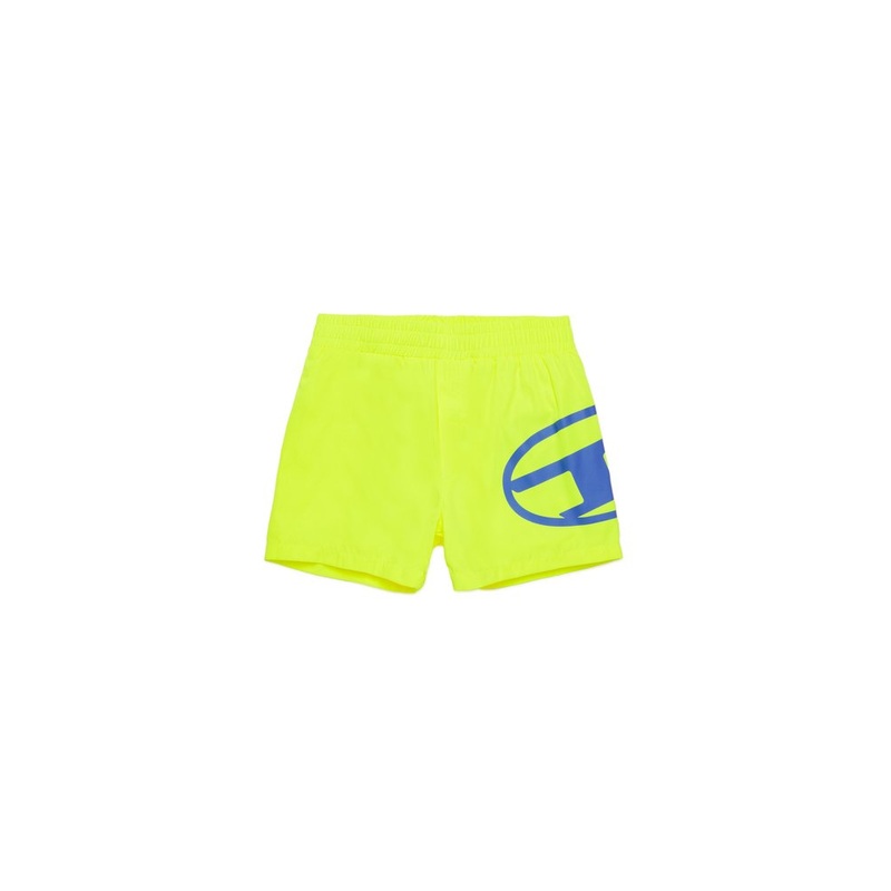 Diesel Kids Oval-D Logo Printed Swim Shorts