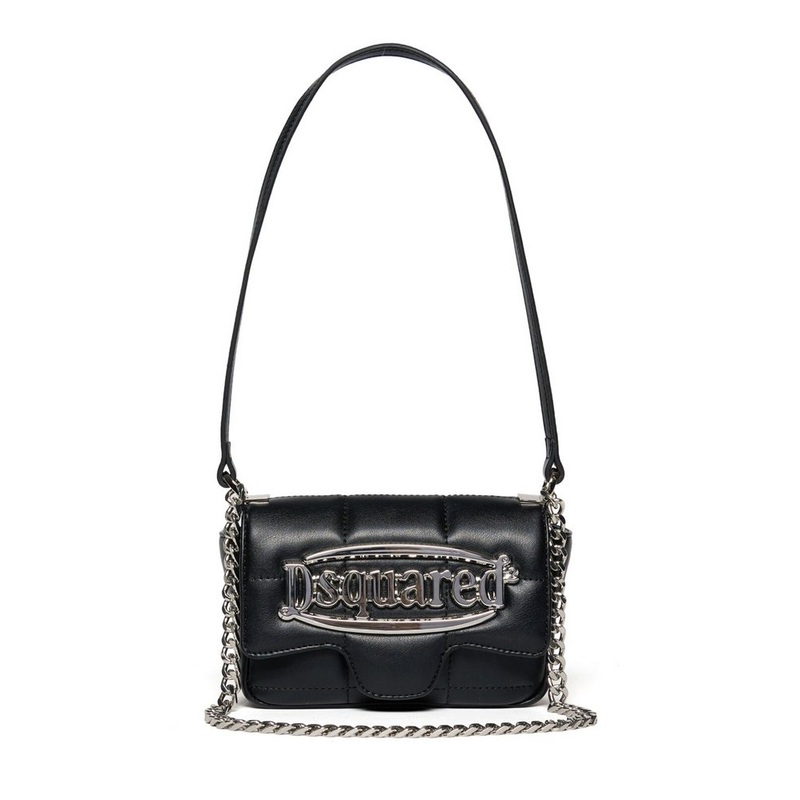 Dsquared2 Kids Logo Lettering Chain-Linked Shoulder Bag