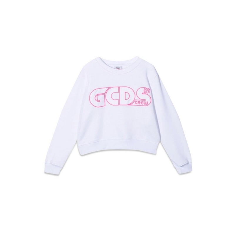 GCDS Cropped Logo Sweatshirt Girl