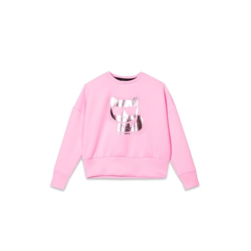 Karl Lagerfeld Kids Cat Print Sweater