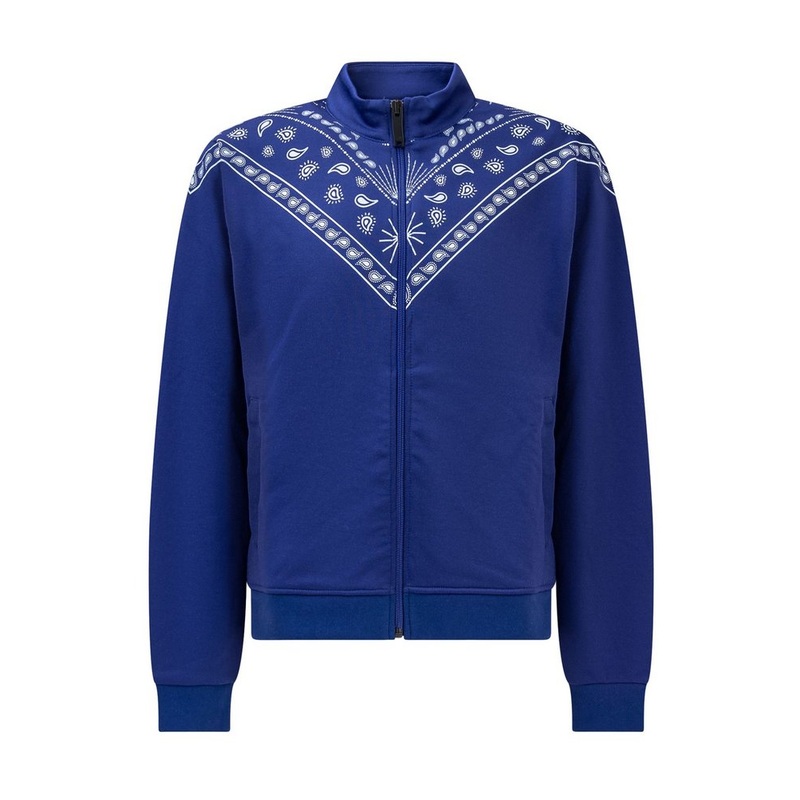 Marcelo Burlon County Of Milan Kids Bandana Printed Zip-Up Sweatshirt