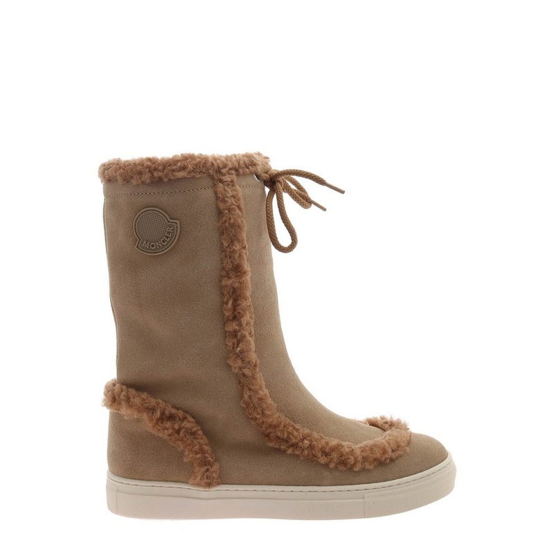 Moncler Enfant Faux-Fur Trimmed Boots