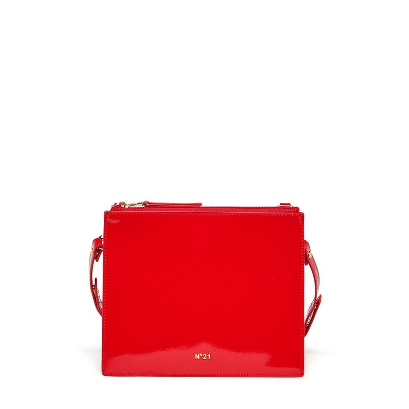 N21 Kids Logo Printed Zipped Shoulder Bag