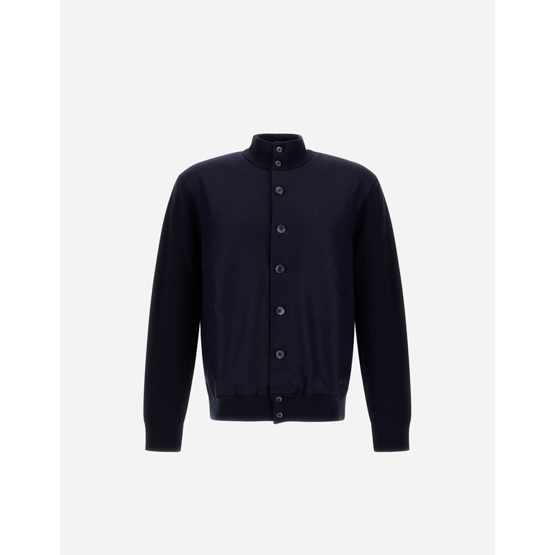 Parka & Jackets RESORT CARDIGAN IN CASHMERE COTTON KNIT & FELTED WOOL