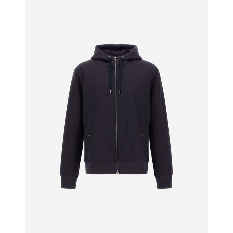 Parka & Jackets RESORT JACKET IN KNIT EFFECT INTERLOCK AND TRAVEL NYLON PONENTE