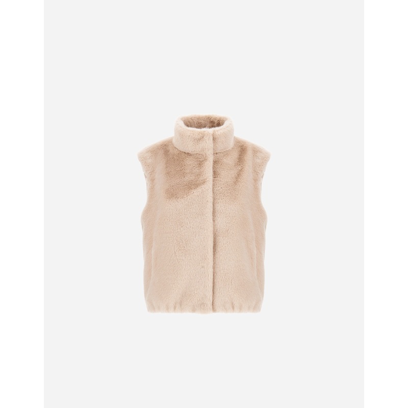 Vests RESORT VEST IN FAUX MINK FUR