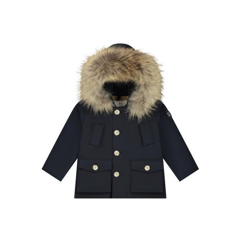 Woolrich Kids Buttoned Long-Sleeved Parka