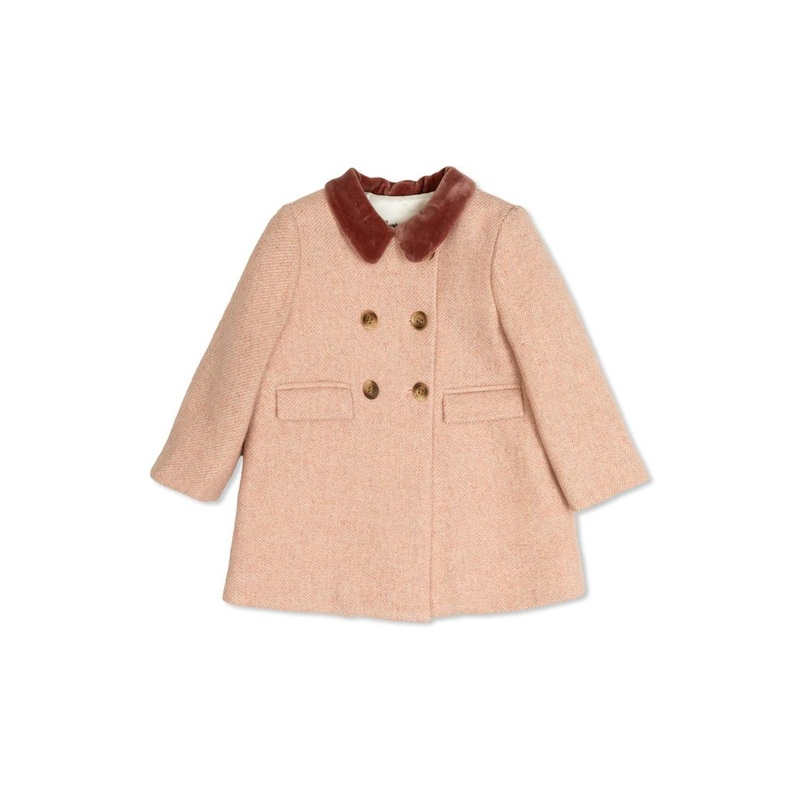 Bonpoint Double Breasted Long Sleeved Coat