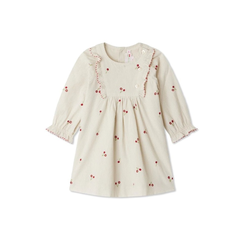 Bonpoint Taelia Cherry Embroidered Dress