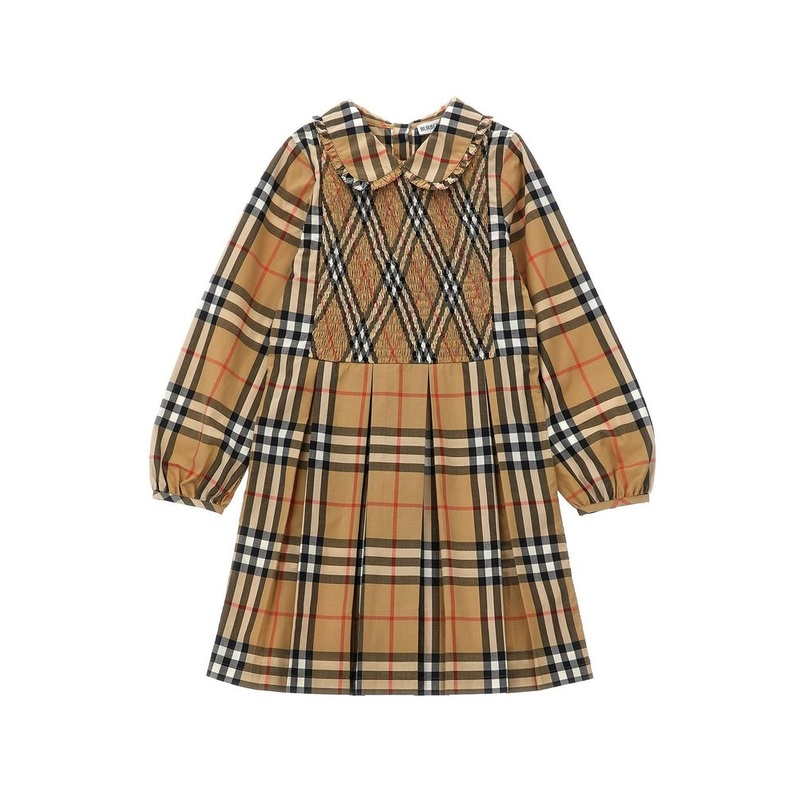 Burberry Kids Check Poplin Dress