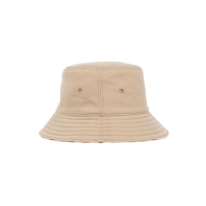Burberry Kids Dropped Narrow Brim Reversible Bucket Hat