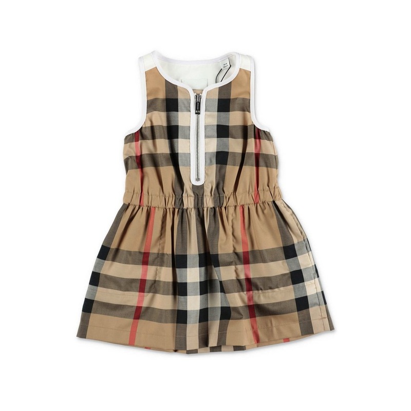 Burberry Kids Vintage Check Crewneck Sleeveless Dress