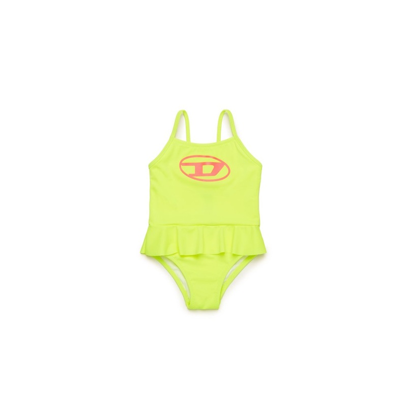 Diesel Kids Oval-D Logo Printed One-Piece Swimsuit