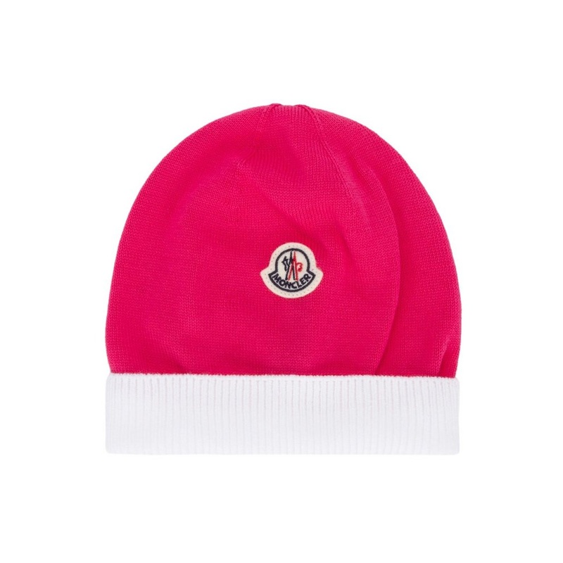 Moncler Enfant Logo Patch Hat and Socks