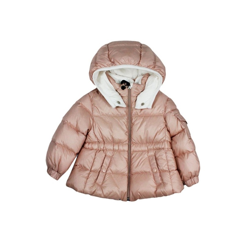 Moncler Enfant Zip-Up Hooded Coat