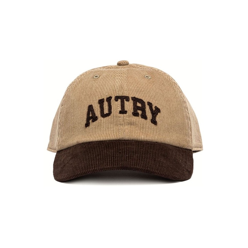 Autry Logo Patch Corduroy Baseball Cap