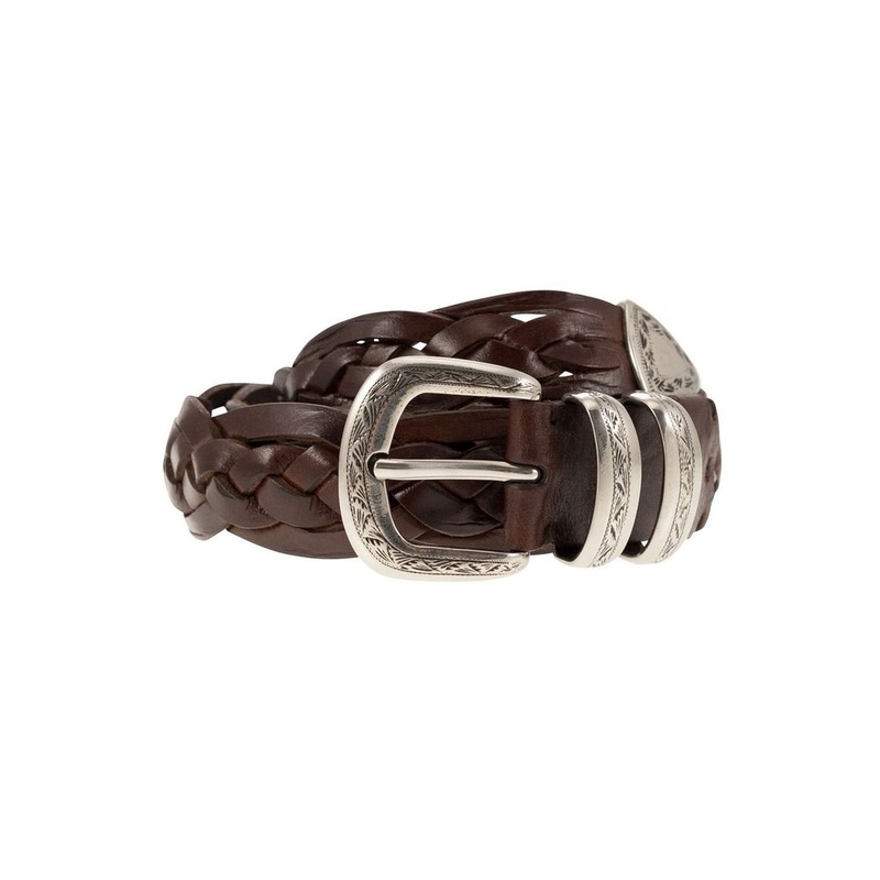 Brunello Cucinelli Braided Buckle Belt