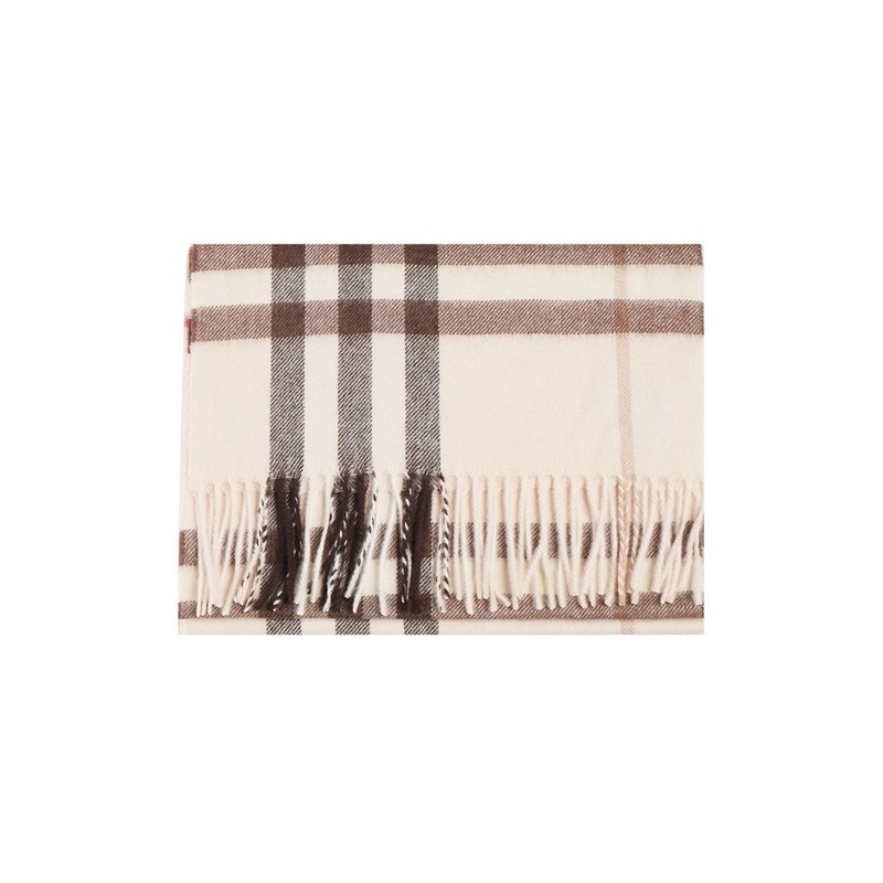 Burberry Checked Fringed Scarf