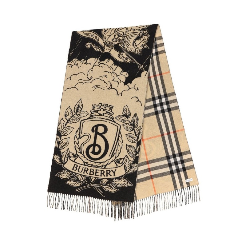 Burberry Wide Reversible Stormy Knight Scarf