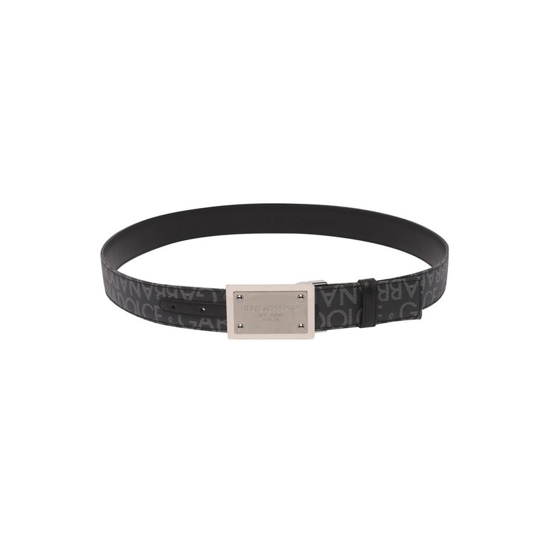 Dolce & Gabbana Logo Printed Buckle Belt