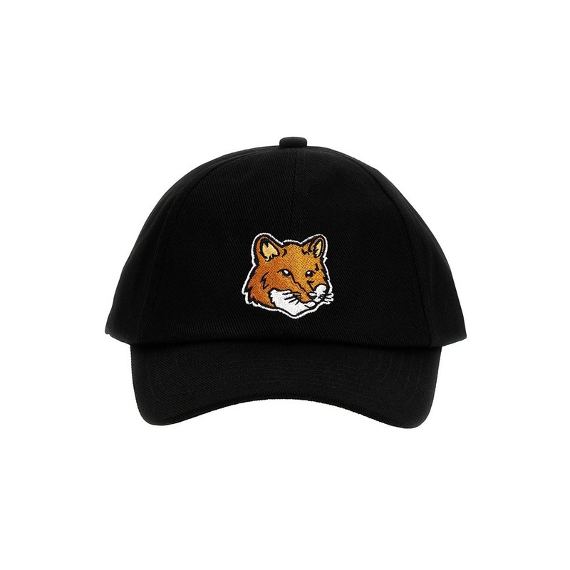 Maison Kitsun Large Fox Head Patch Baseball Cap