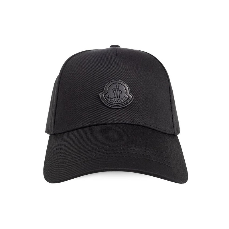 Moncler Logo Patch Curved Peak Baseball Cap