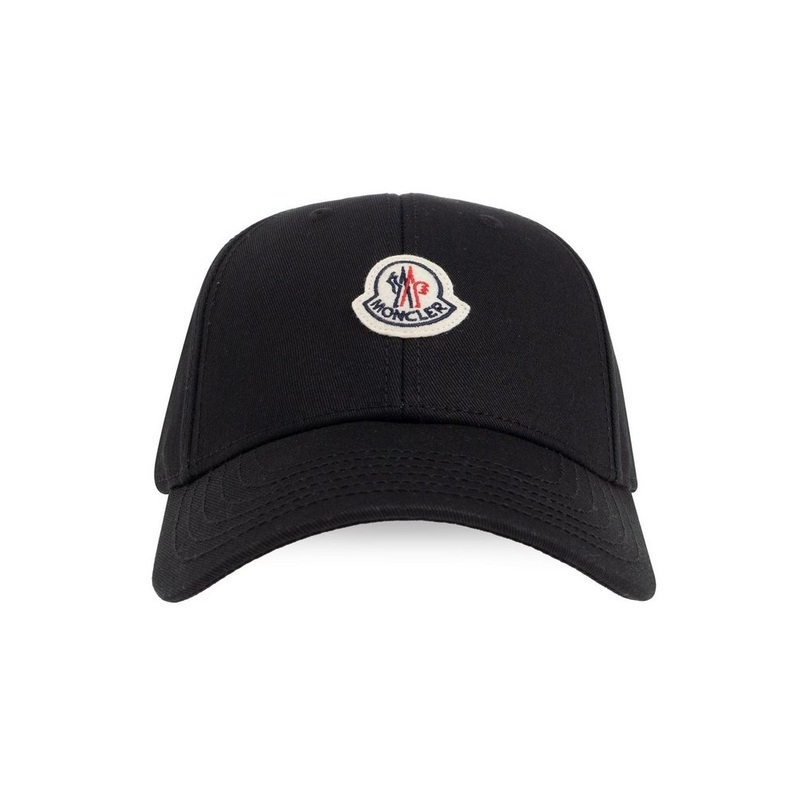 Moncler Logo Patch Curved Peak Cap