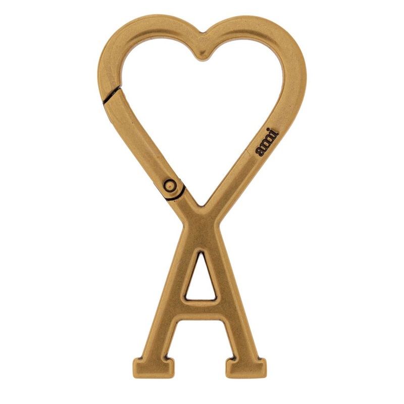 AMI Paris Heart Logo Keychain