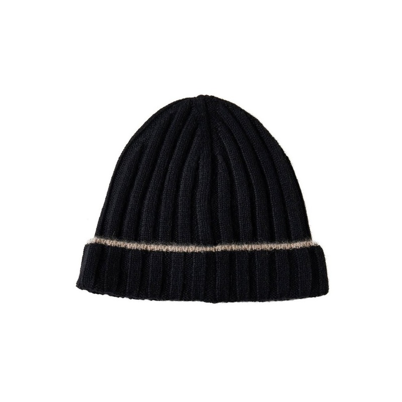 Brunello Cucinelli Turn-Up Brim Ribbed Beanie