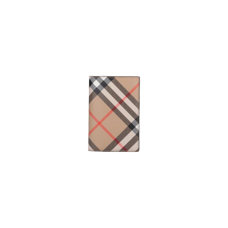 Burberry Checked Bi-Fold Passport Holder