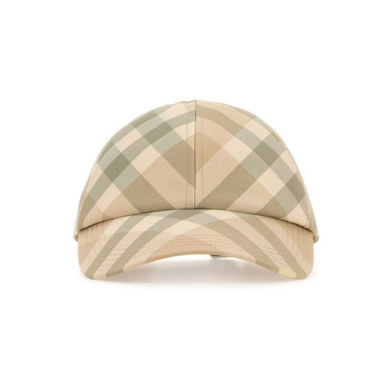 Burberry Checked Curved-Peak Baseball Hat