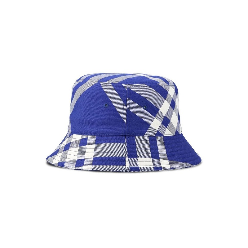 Burberry Checked Flat-Crown Bucket Hat