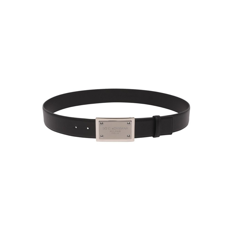 Dolce & Gabbana Logo Plaque Belt