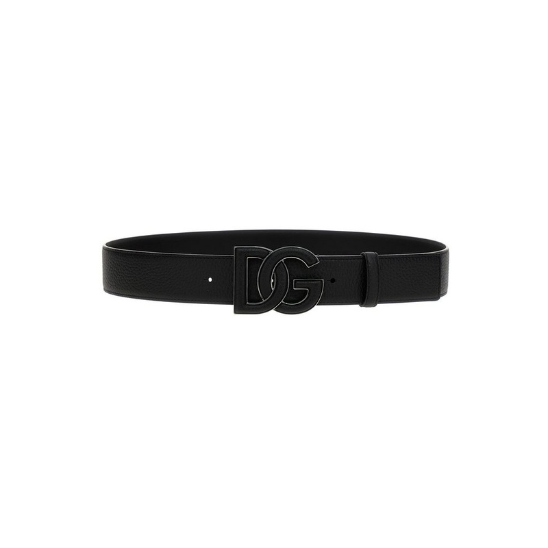 Dolce & Gabbana Logo Plaque Buckle Belt