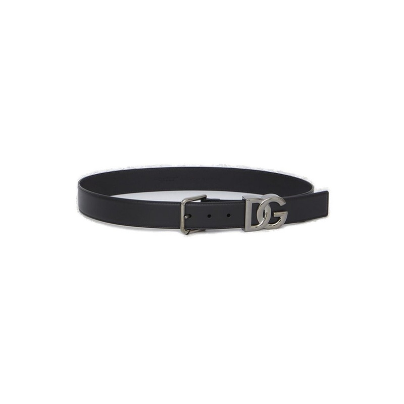 Dolce & Gabbana Logo Plaque Square Buckle Belt