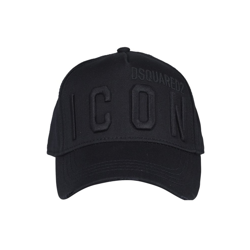 Dsquared2 Icon Logo Embroidered Distressed Baseball Cap