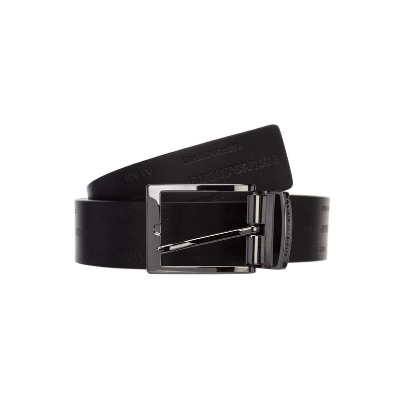 Emporio Armani Logo Embossed Reversible Belt